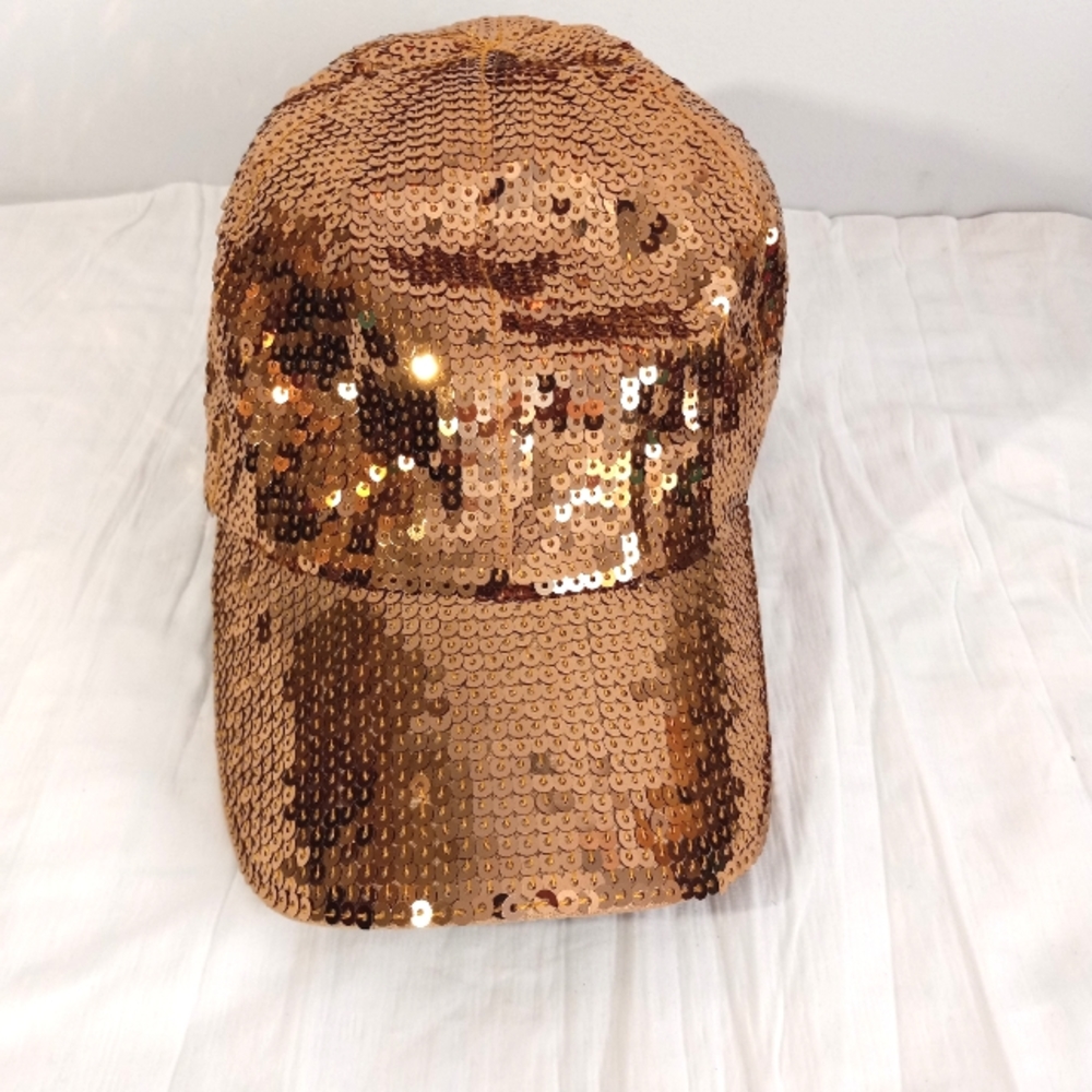 “Final Markdown” Ladies Gold Sequence Cap